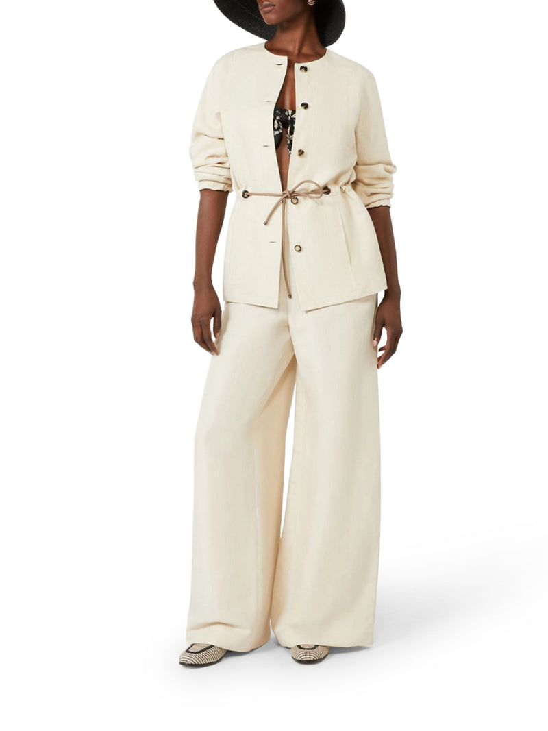 Max Mara Women Linen And Silk Trousers MAX MARA