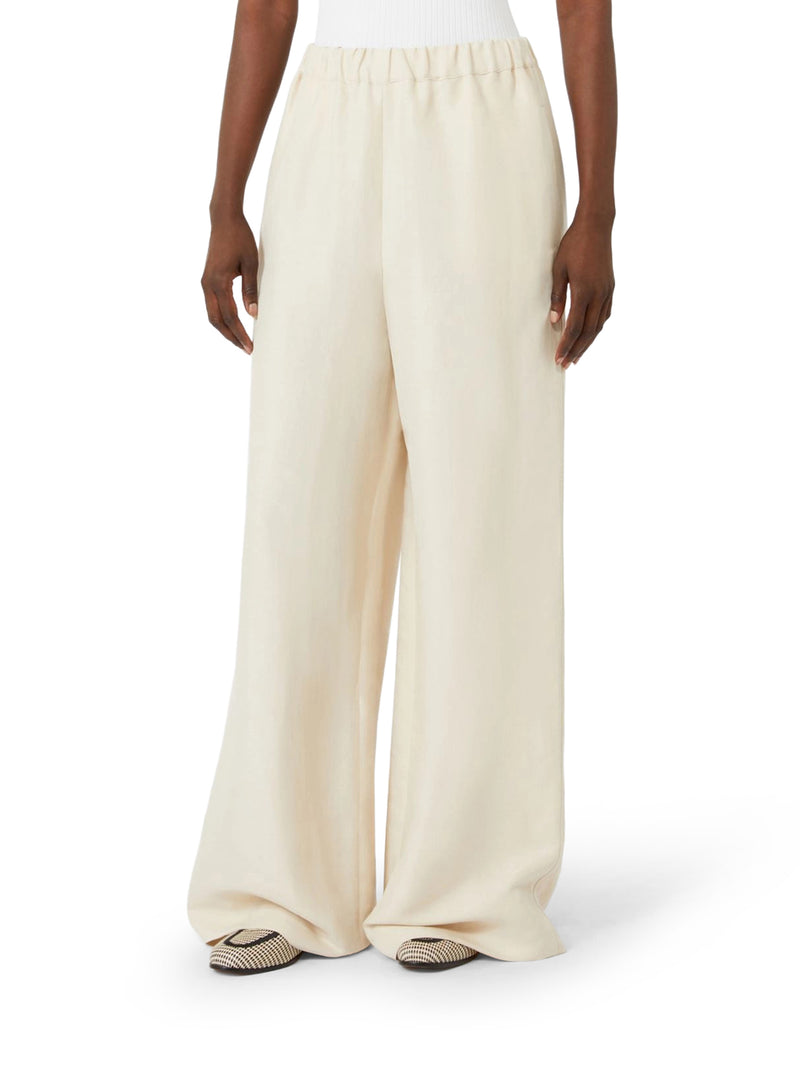 Max Mara Women Linen And Silk Trousers MAX MARA