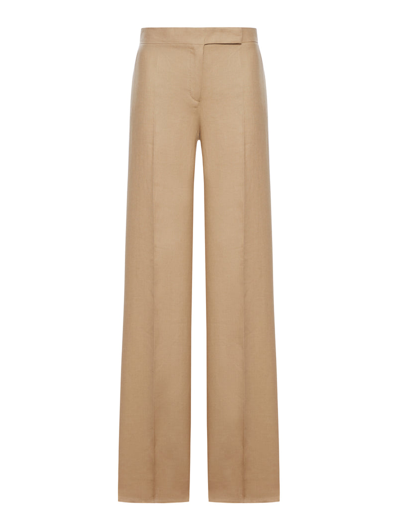 Max Mara Women Regular Fit Trousers In Linen Natté MAX MARA
