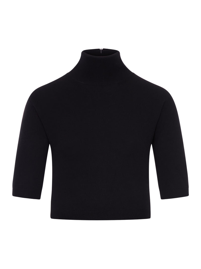 Max Mara Women Crop Turtleneck In Stretch Fabric MAX MARA