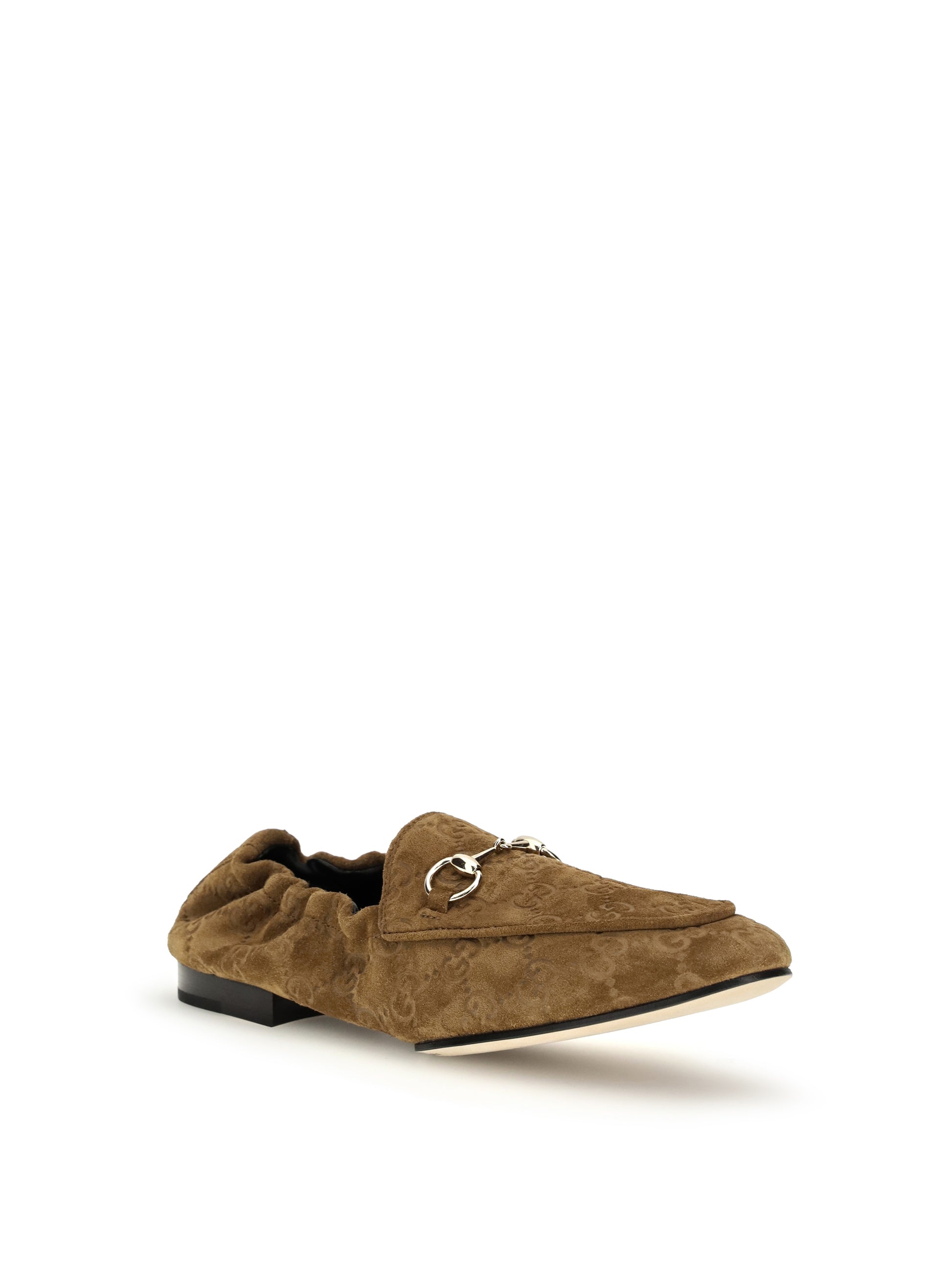 Gucci Women Gg Suede Loafers GUCCI