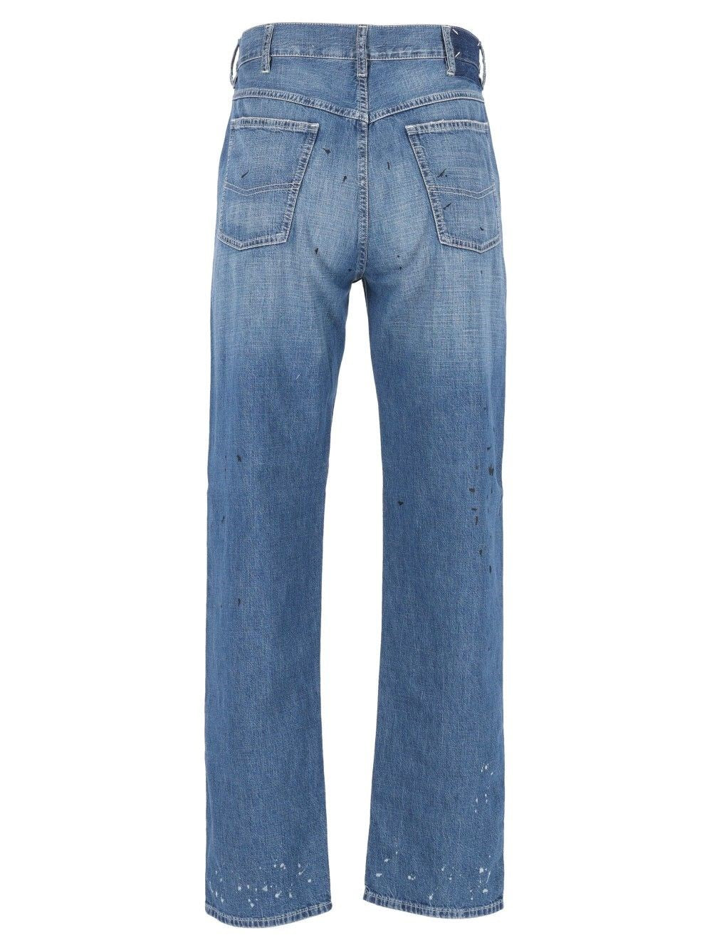 Maison Margiela Men Treated Denim Jeans MAISON MARGIELA