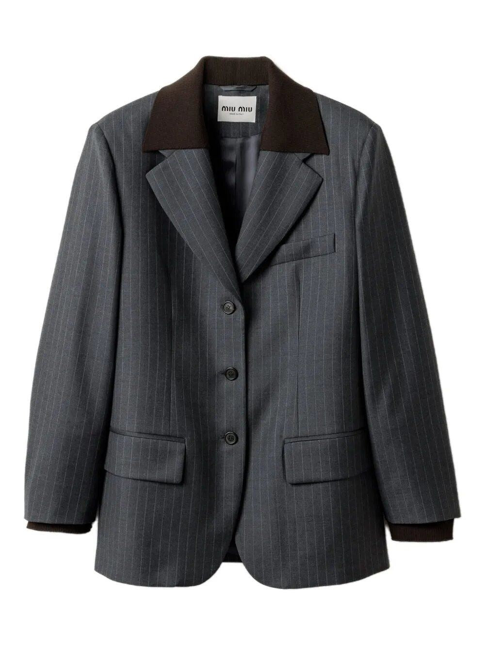 Miu Miu Women Tailored Single-Breasted Blazer MIU MIU