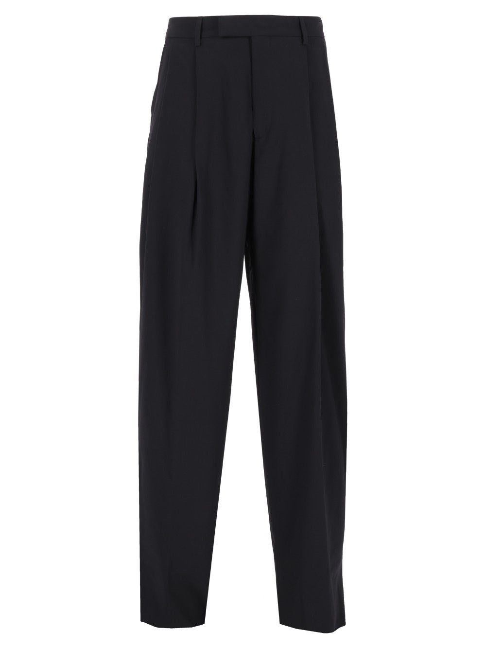 Giorgio Armani Men Oversized Trousers In Virgin Wool Crepe GIORGIO ARMANI