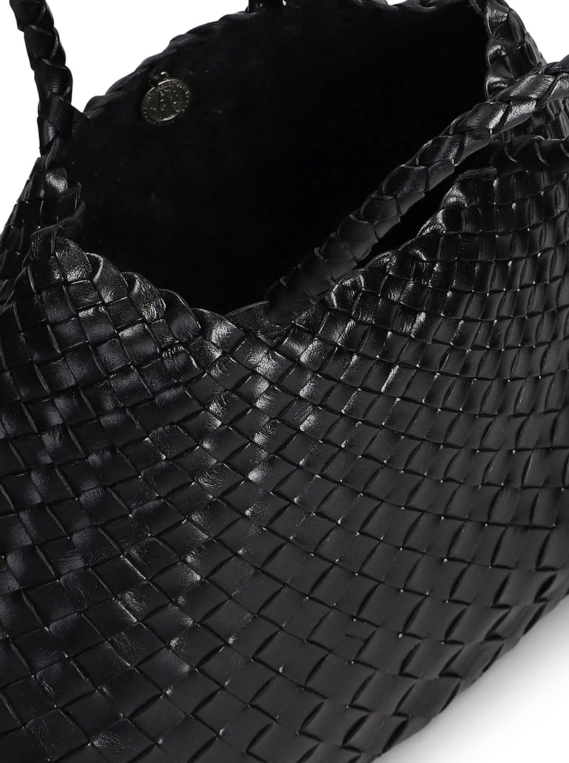 Dragon Diffusion Women Santa Croce Big Bag In Black Woven Leather DRAGON DIFFUSION