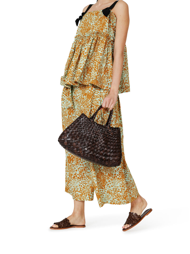 Dragon Diffusion Women Santa Croce Small Brown Leather Bag DRAGON DIFFUSION