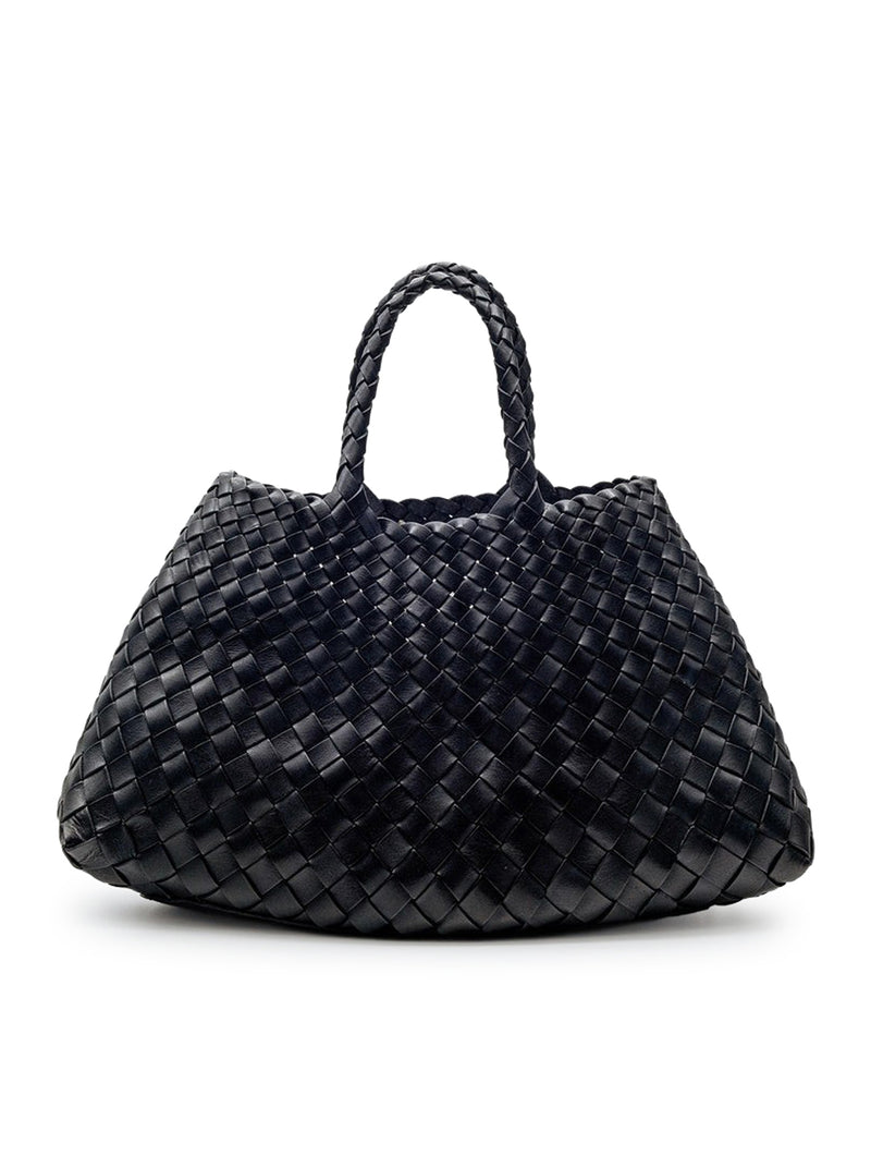 Dragon Diffusion Women Santa Croce Small Black Leather Bag DRAGON DIFFUSION