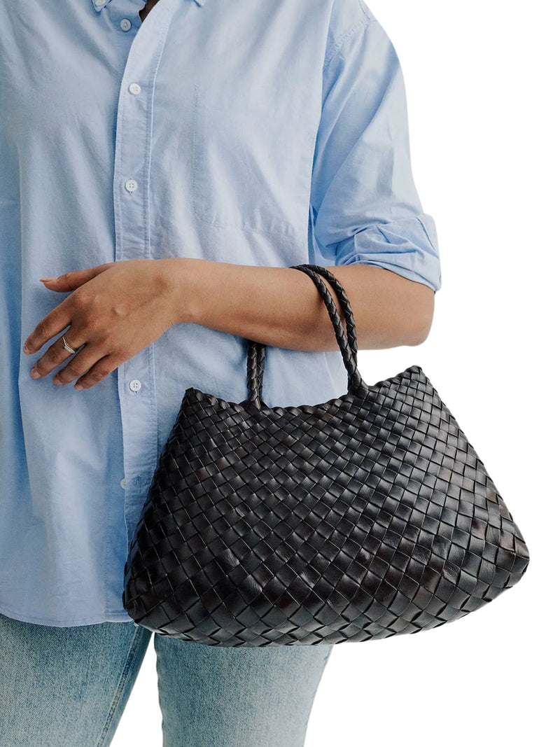 Dragon Diffusion Women Santa Croce Small Black Leather Bag DRAGON DIFFUSION