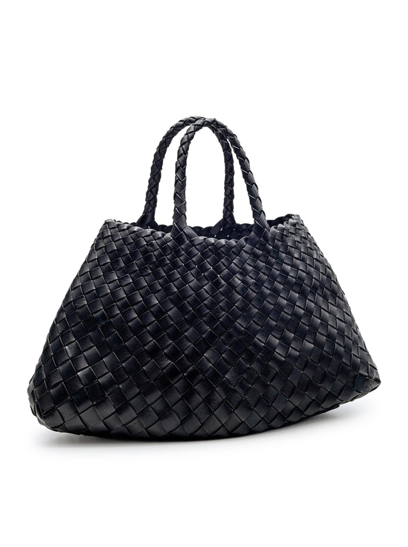 Dragon Diffusion Women Santa Croce Small Black Leather Bag DRAGON DIFFUSION