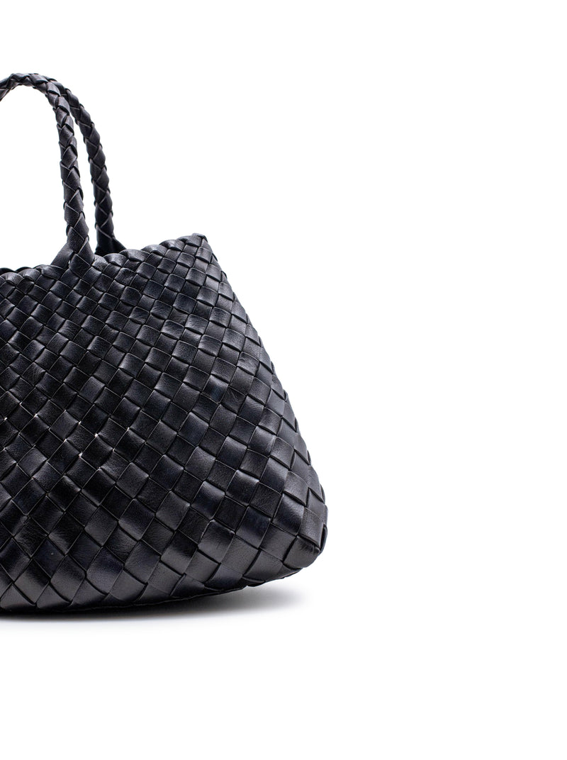 Dragon Diffusion Women Santa Croce Small Black Leather Bag DRAGON DIFFUSION