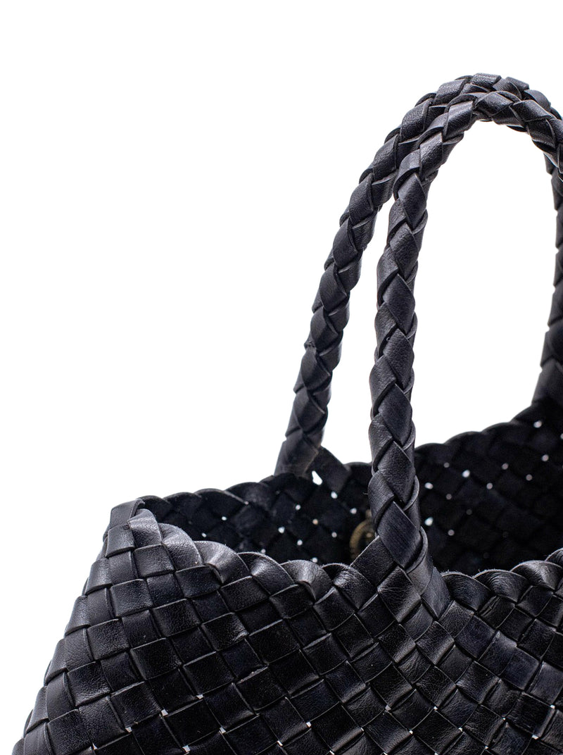 Dragon Diffusion Women Santa Croce Small Black Leather Bag DRAGON DIFFUSION