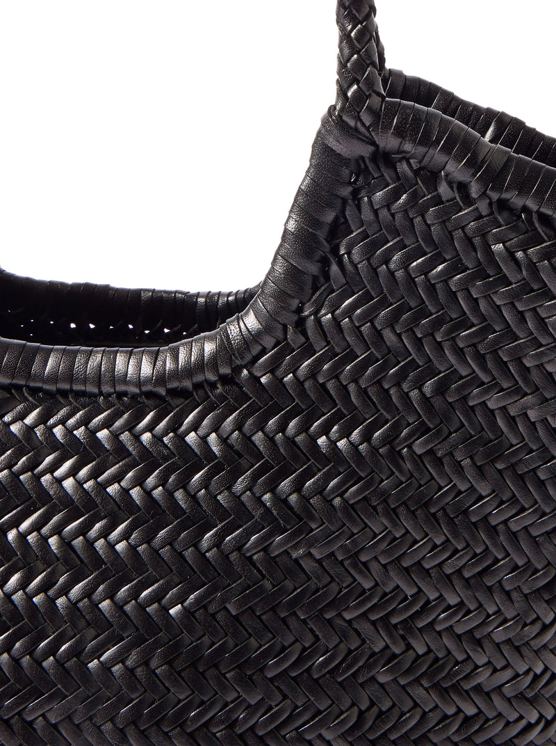 Dragon Diffusion Women Ns Diagonal Black Leather Tote Bag DRAGON DIFFUSION