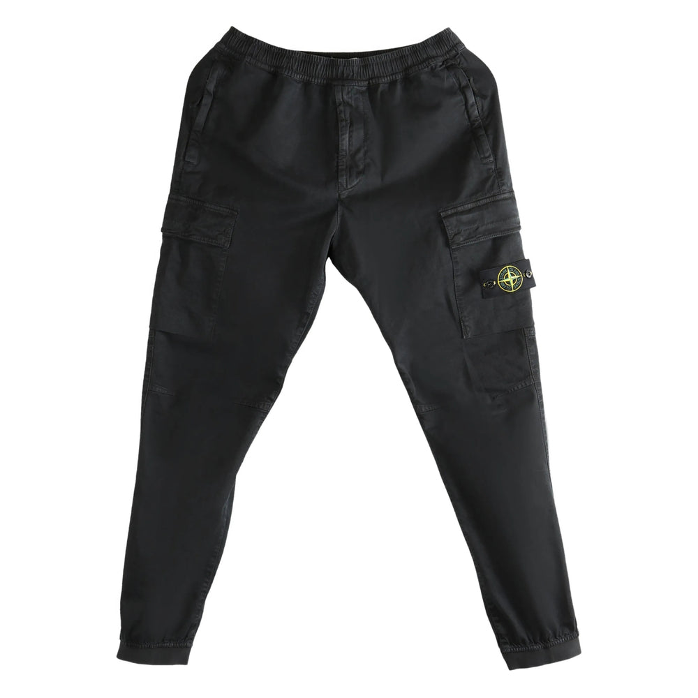 Stone Island Black Trousers - Regular & Straight-Leg Trousers Men STONE ISLAND
