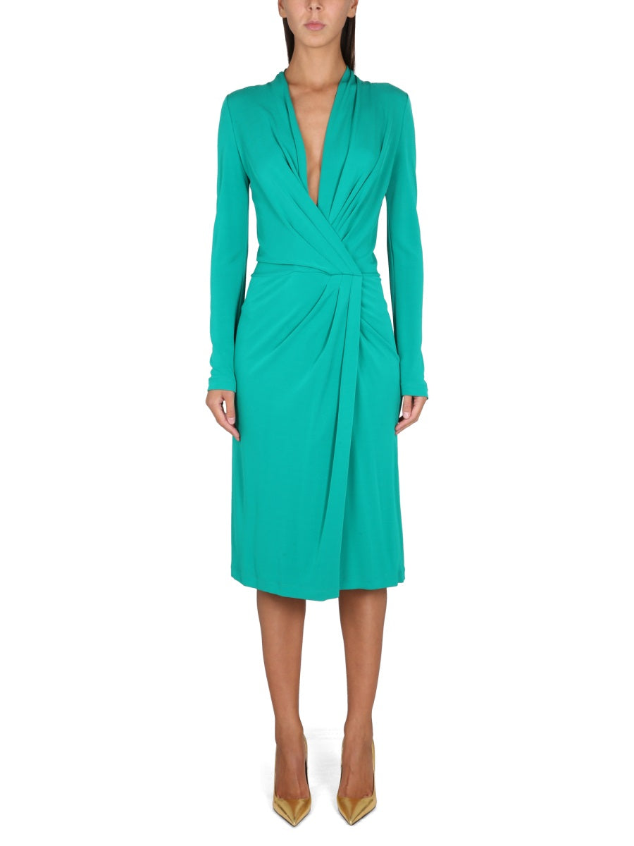 Alberta Ferretti Women V-Neck Dress ALBERTA FERRETTI