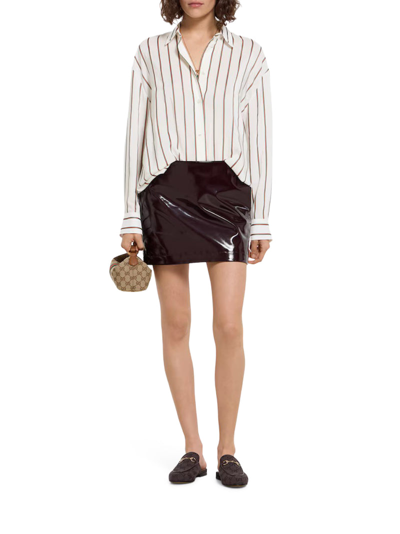 Gucci Women Vertical Striped Silk Shirt GUCCI