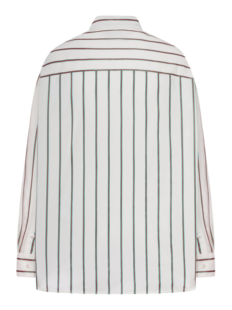 Gucci Women Vertical Striped Silk Shirt GUCCI