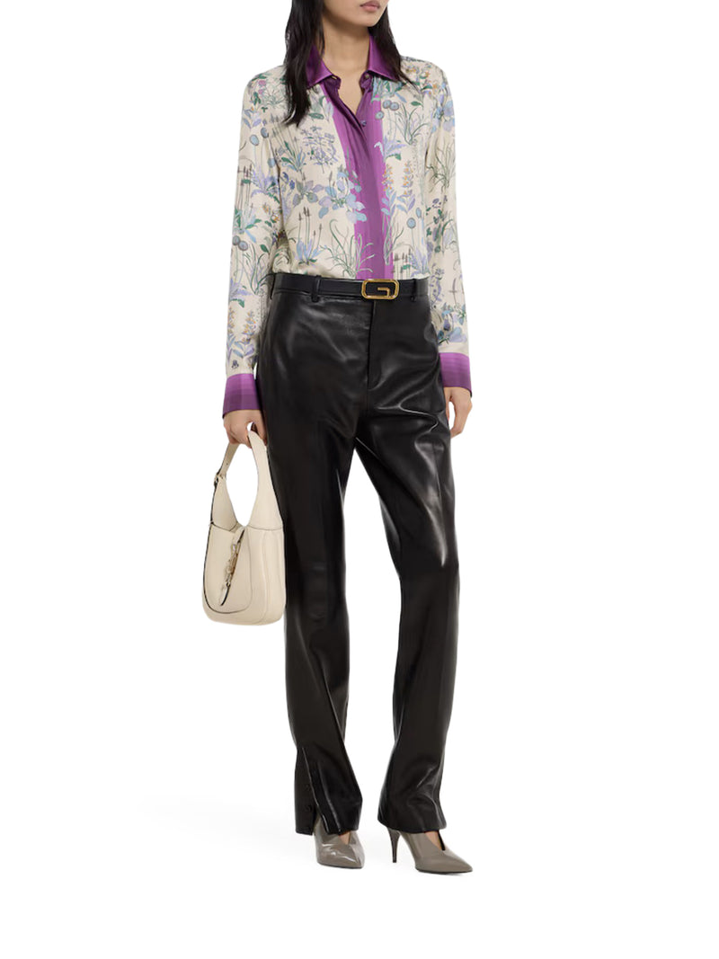 Gucci Women Printed Silk Twill Shirt GUCCI