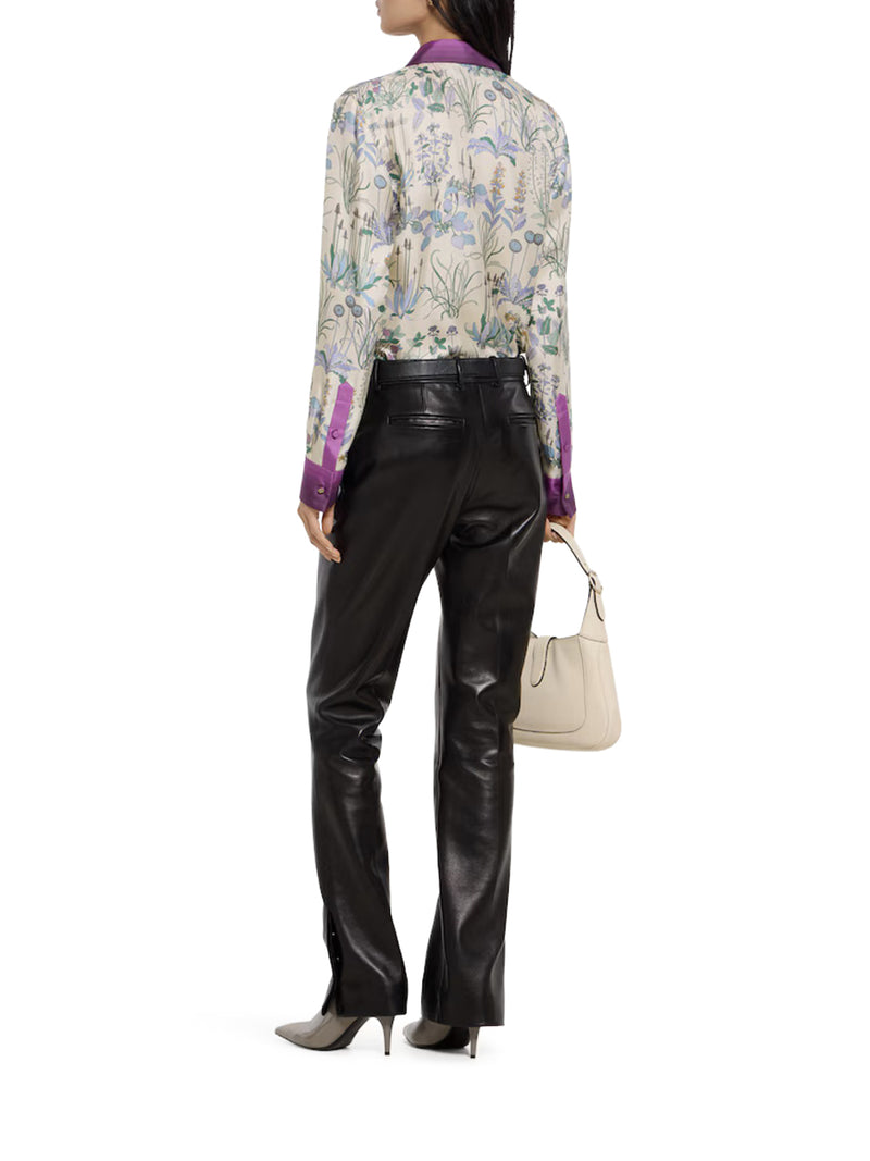 Gucci Women Printed Silk Twill Shirt GUCCI