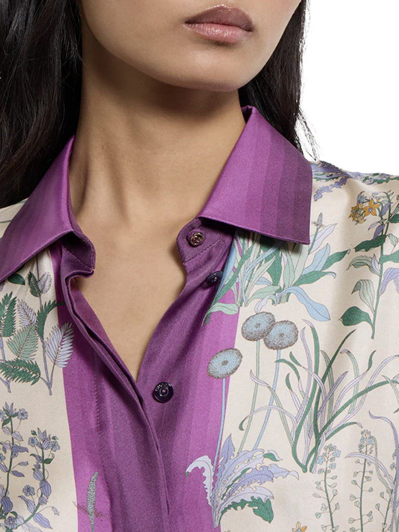 Gucci Women Printed Silk Twill Shirt GUCCI