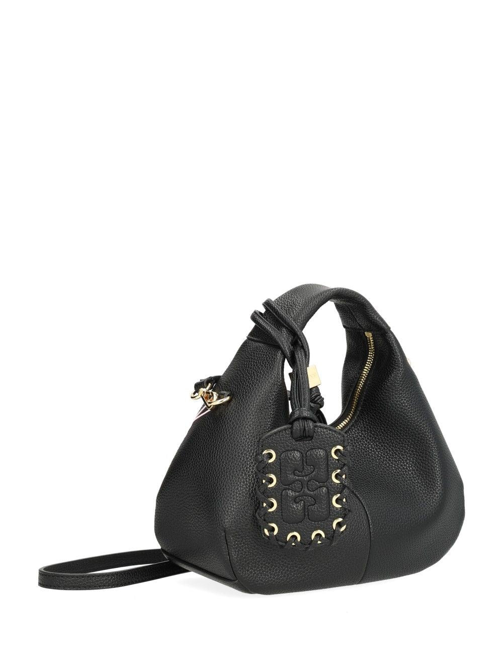 Ganni Women Mini Shoulder Bag With Grained Finish GANNI