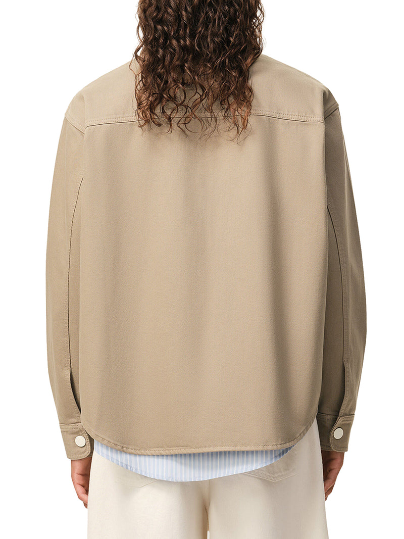 Ami Paris Men Ami De Coeur Cotton Knit Shirt Jacket AMI PARIS