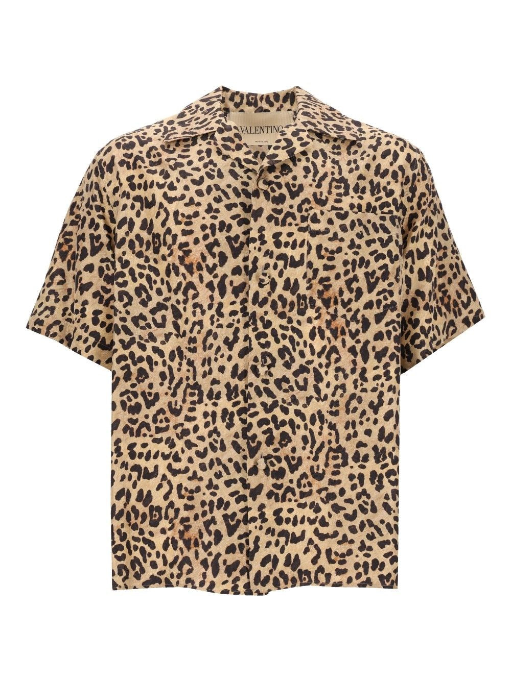 Valentino Garavani Men Silk Bowling Shirt VALENTINO GARAVANI