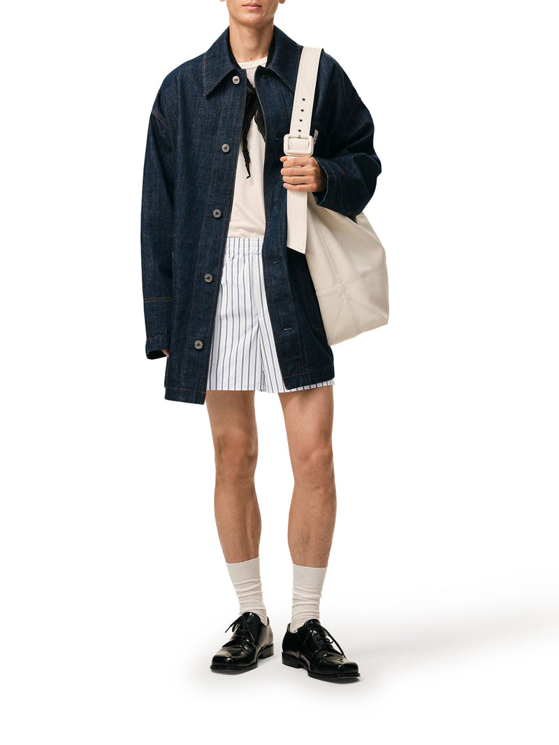 Ami Paris Men Stretch Cotton Shorts AMI PARIS