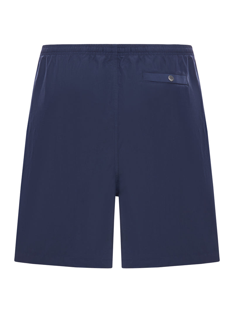 Ami Paris Men Swimsuit With Applied Logo AMI PARIS
