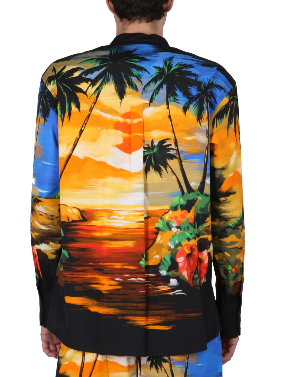 Dolce & Gabbana Men Hawaii Print Shirt DOLCE & GABBANA