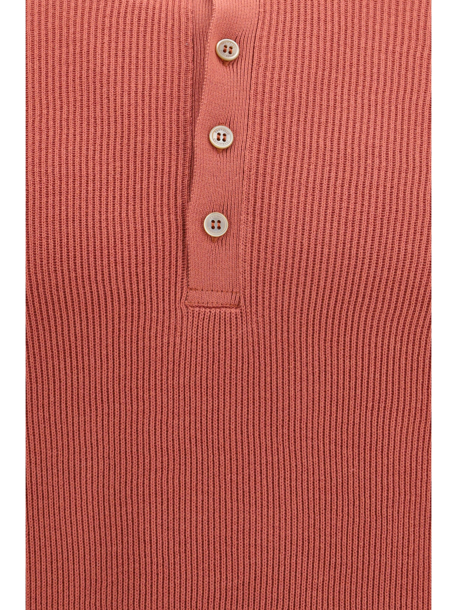 Brunello Cucinelli Men Short-Sleeve Polo With Buttons BRUNELLO CUCINELLI