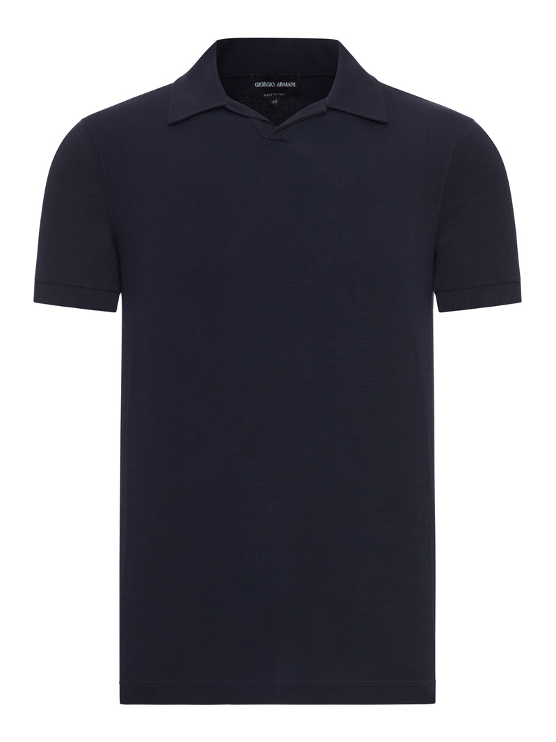 Giorgio Armani Men Short-Sleeved Polo Shirt In Technical Fabric GIORGIO ARMANI