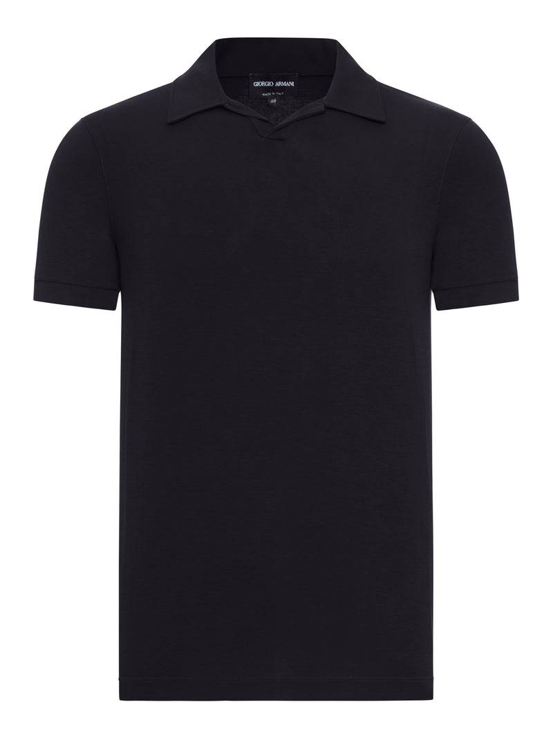 Giorgio Armani Men Short-Sleeved Polo Shirt In Technical Fabric GIORGIO ARMANI