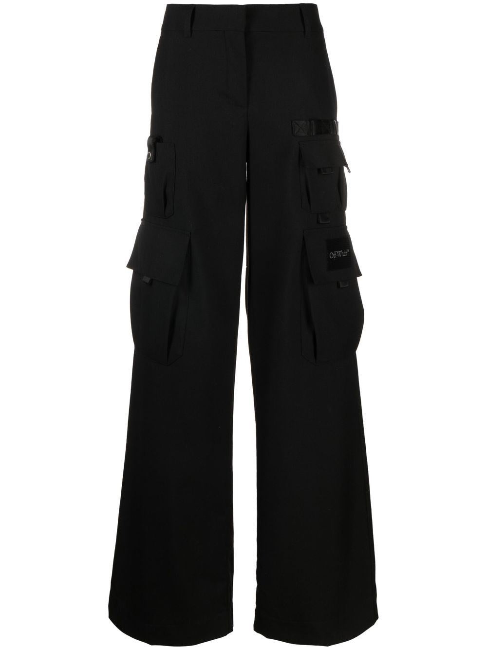 Off-White Women Black Cargo Pants OFF-WHITE