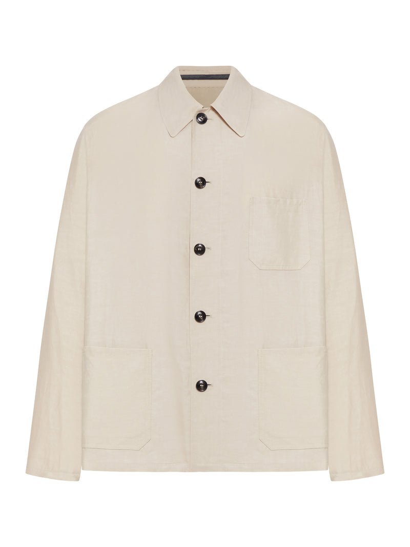 Giorgio Armani Men Linen Blend Blouson GIORGIO ARMANI
