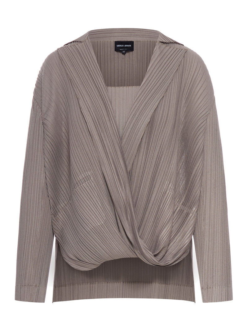 Giorgio Armani Women Twin Set In Pleated Fabric GIORGIO ARMANI