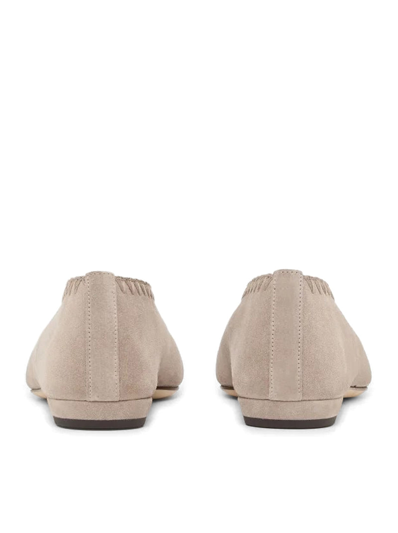 Giorgio Armani Women Suede Ballerinas With Embroidery GIORGIO ARMANI