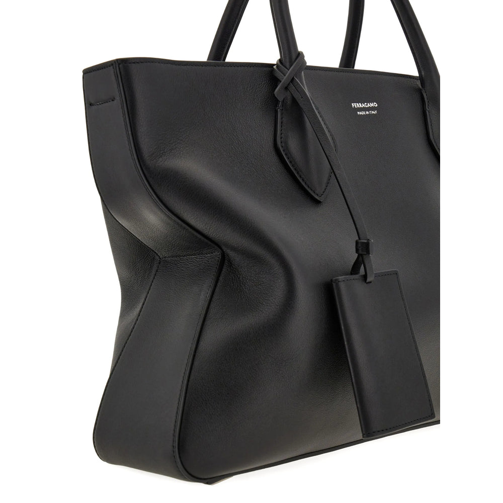 Ferragamo Black Tote Bags Men FERRAGAMO