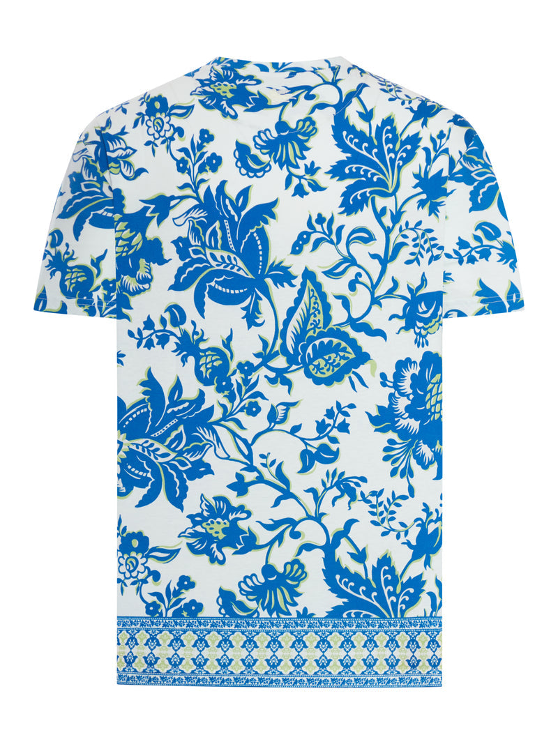 Etro Men Soho Cotton T-Shirt With Placed Print ETRO
