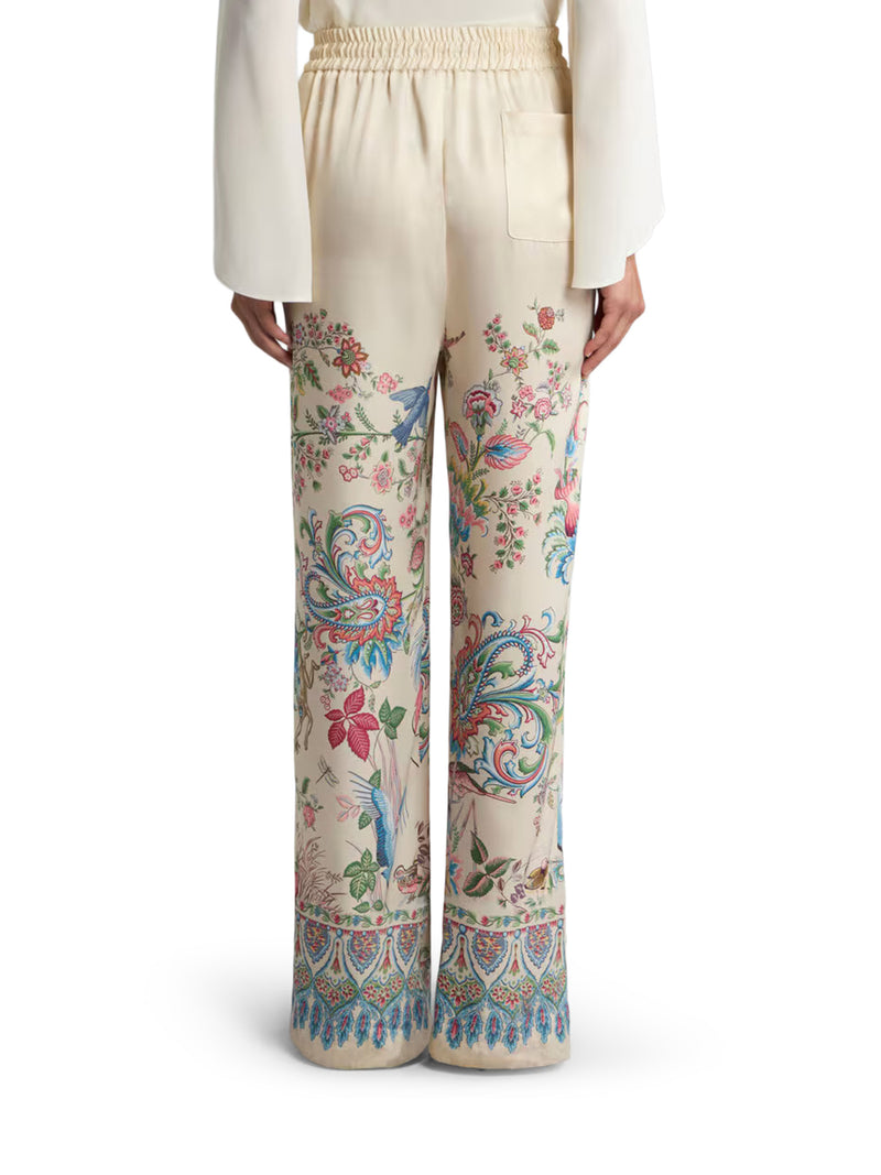 Etro Women Wide-Leg Trousers With Placed Flora And Fauna Print ETRO