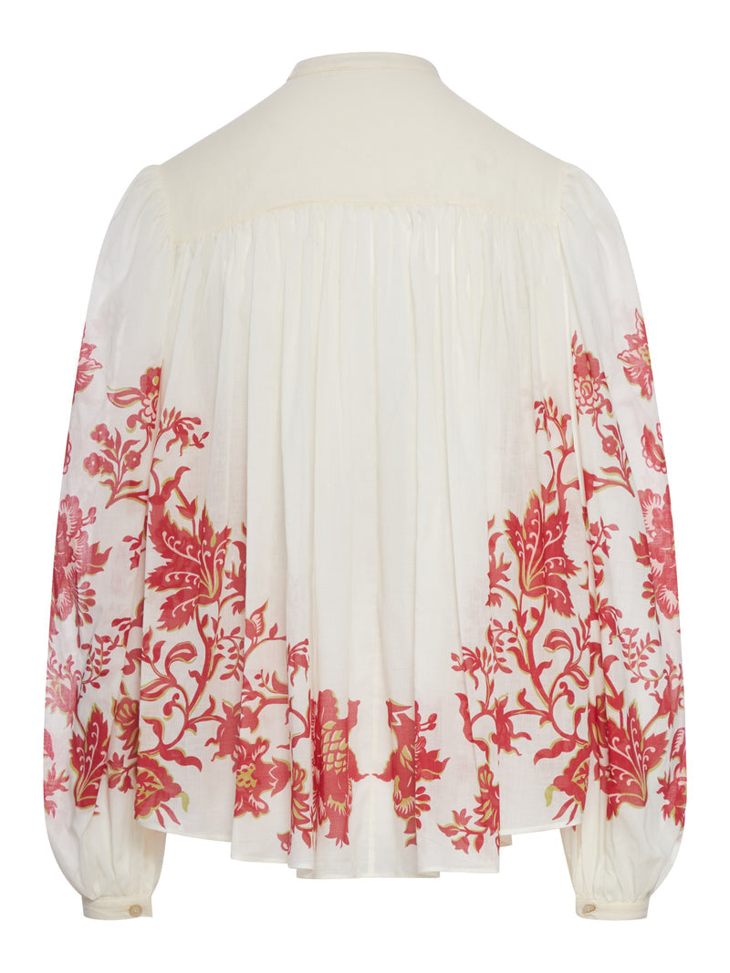 Etro Women Cotton Voile Blouse With Floral Print ETRO