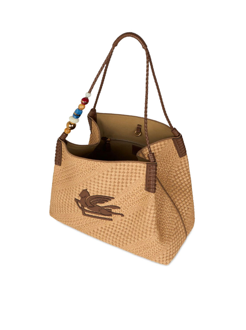 Etro Women Libra Raffia Shopping Bag ETRO