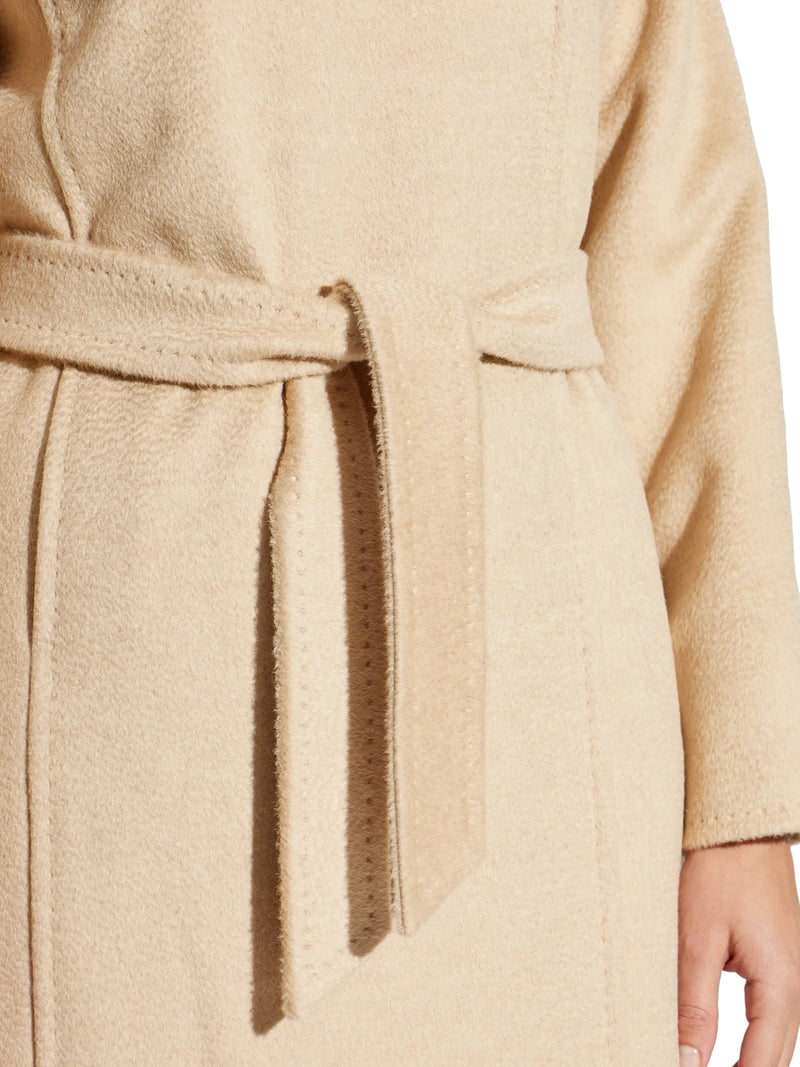 Max Mara Women Riccio Camel Coat With Belt MAX MARA