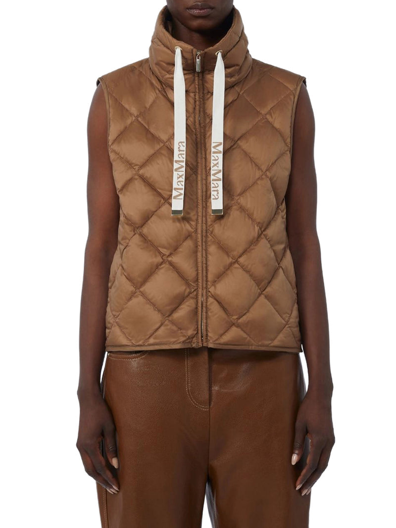 Max Mara The Cube Women Padded Vest In Drop-Resistant Nylon Canvas MAX MARA THE CUBE