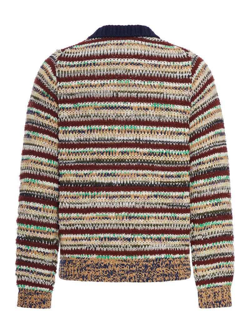 Sacai Men Cotton Knitted Pullover SACAI