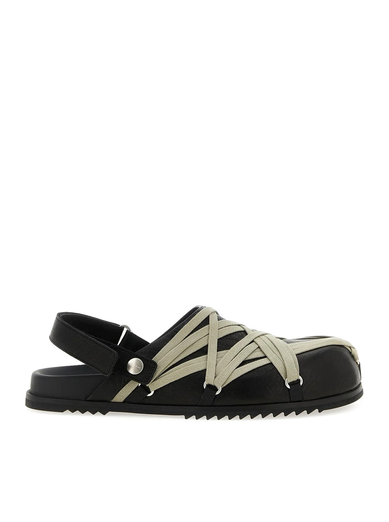 Rick Owens Women Black Megalaced Mules RICK OWENS