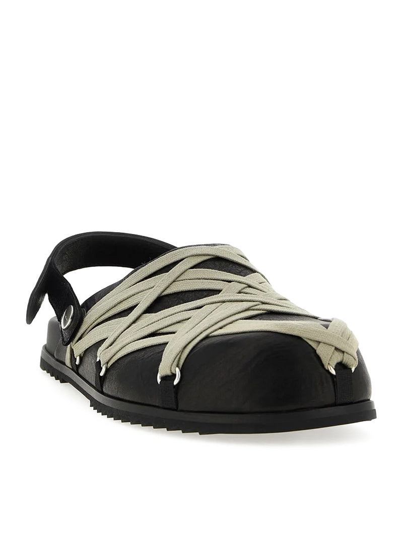 Rick Owens Women Black Megalaced Mules RICK OWENS