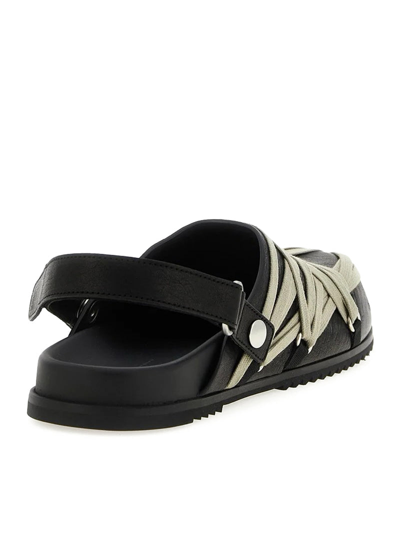 Rick Owens Women Black Megalaced Mules RICK OWENS