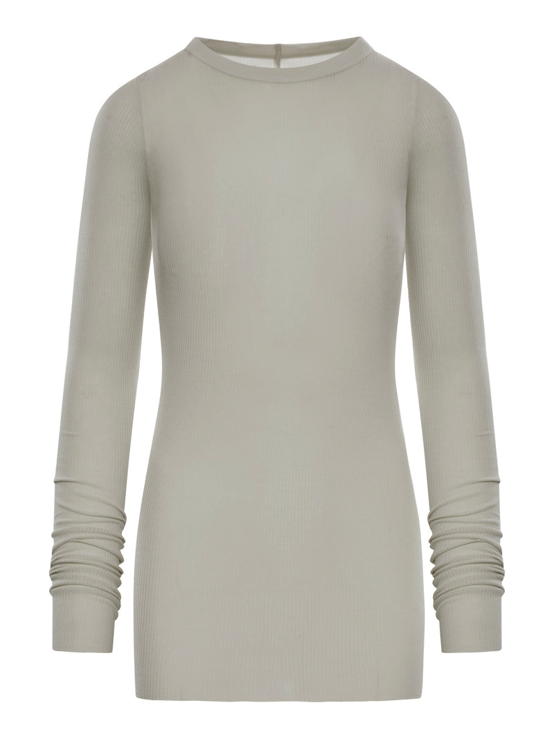 Rick Owens Women Ribbed Sweater In Semi-Transparent Fabric RICK OWENS