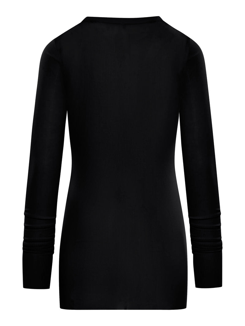 Rick Owens Women Ribbed Sweater In Semi-Transparent Fabric RICK OWENS