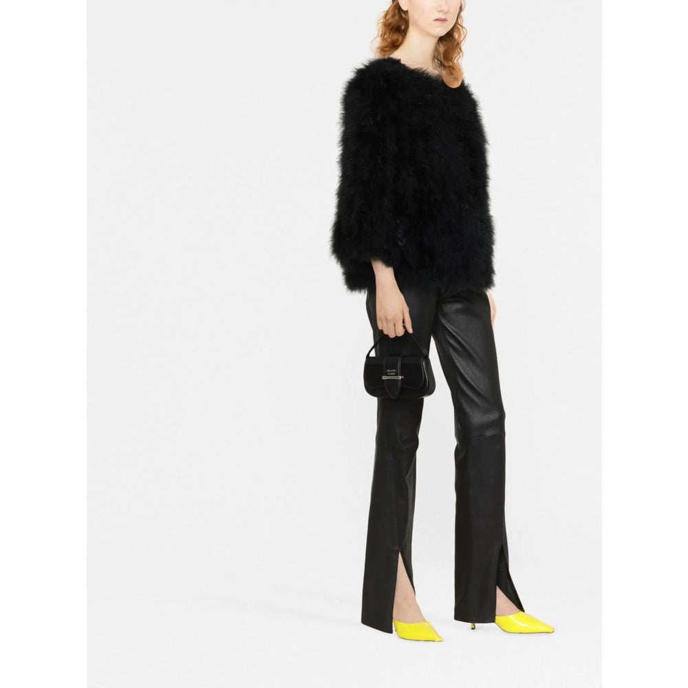 Yves Salomon Black Jackets - Faux Fur & Shearling Jackets Women YVES SALOMON